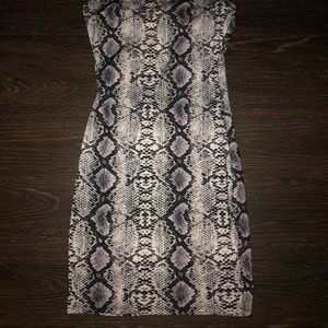 Snake print dress